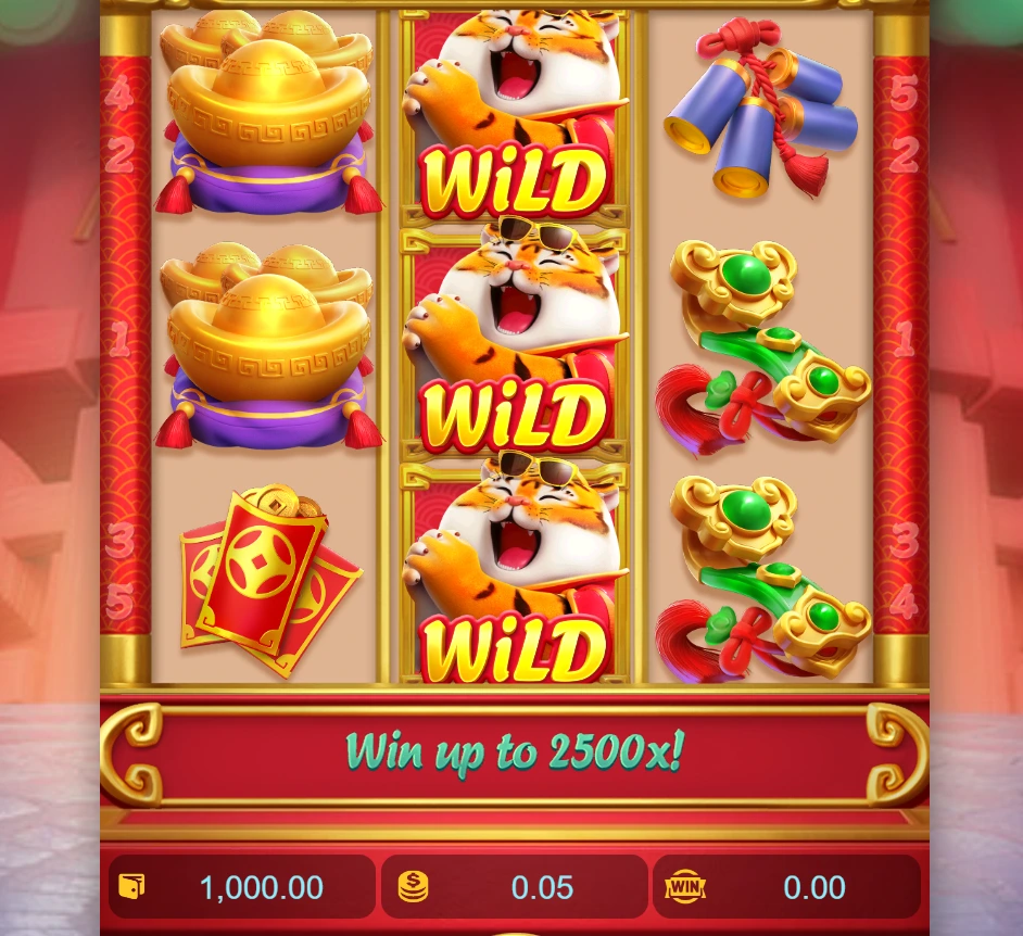 Screenshot of Fortune Tiger slot interface